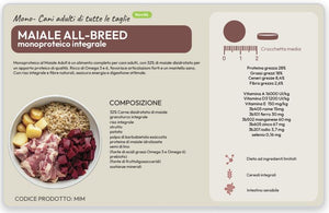 Monoproteico Integrale - Maiale con Omega 3 e Omega 6