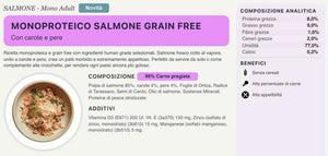 Umido Salmone Grain Free — con Carote e Pere