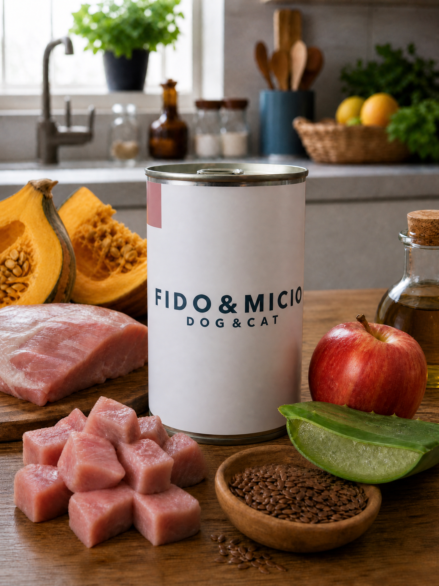 Umido Maiale Grain Free — con Zucca, Mela e Aloe