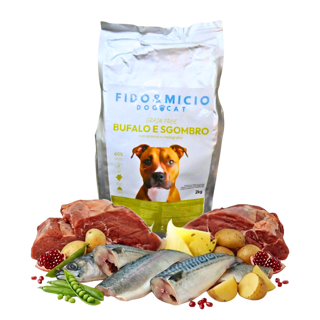 Bufalo e Sgombro 60% con Ananas e Melograno