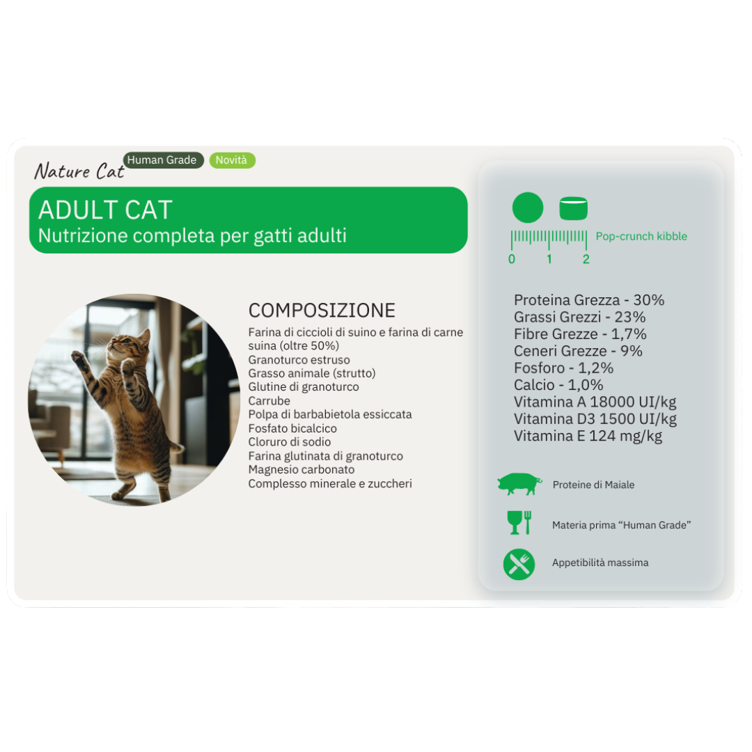 Crocchette Nature Cat Maiale 50%