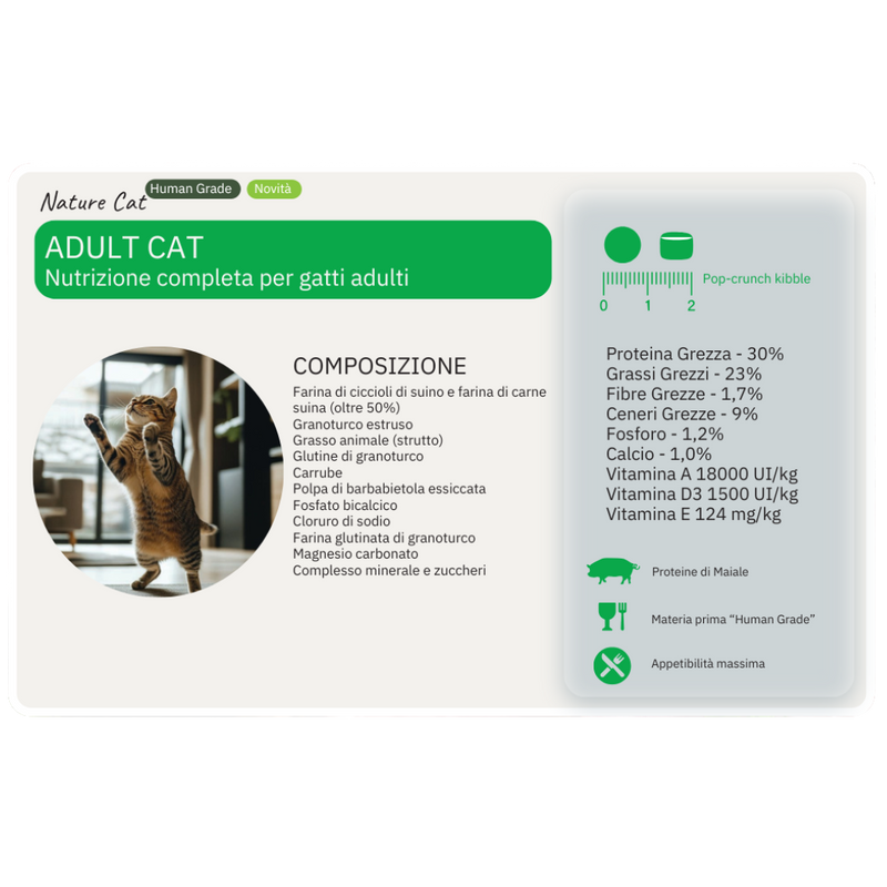 Crocchette Nature Cat Maiale 50%